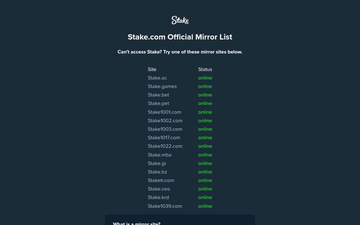 Screenshot of playstake.casino