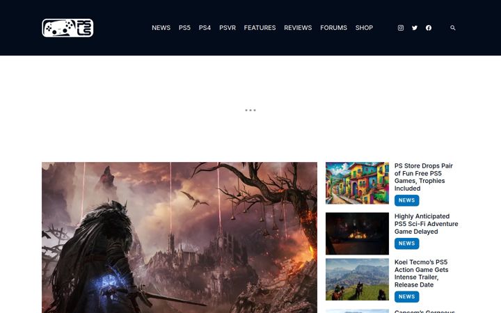 Screenshot of playstationlifestyle.net