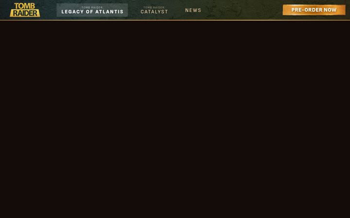 Screenshot of playtombraider.com