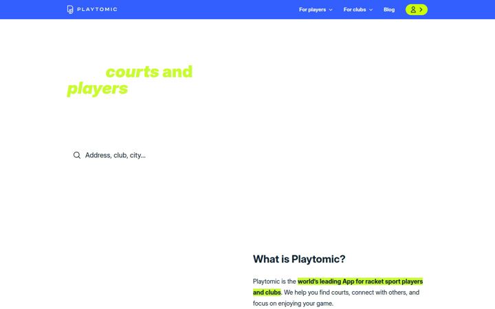 playtomic.io
