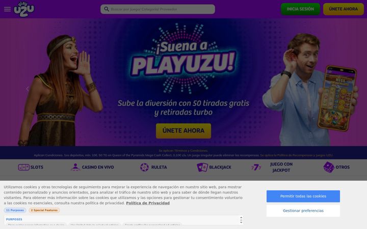 Ekraanipilt saidist playuzu.es