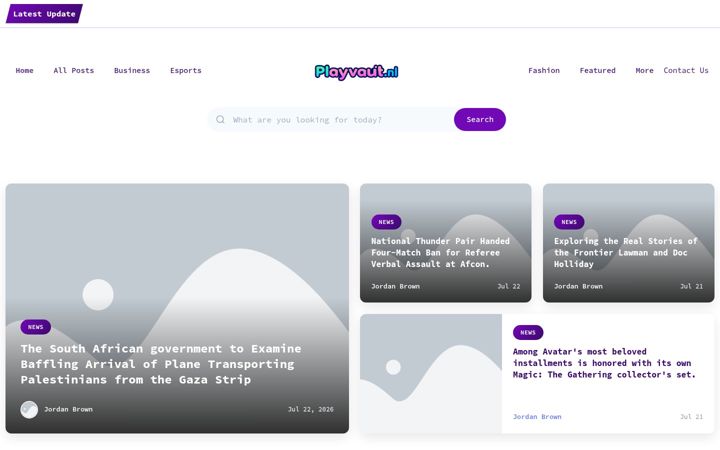 Screenshot of playvault.nl