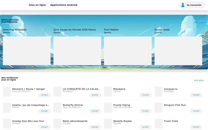 Screenshot of playweez-ml.com