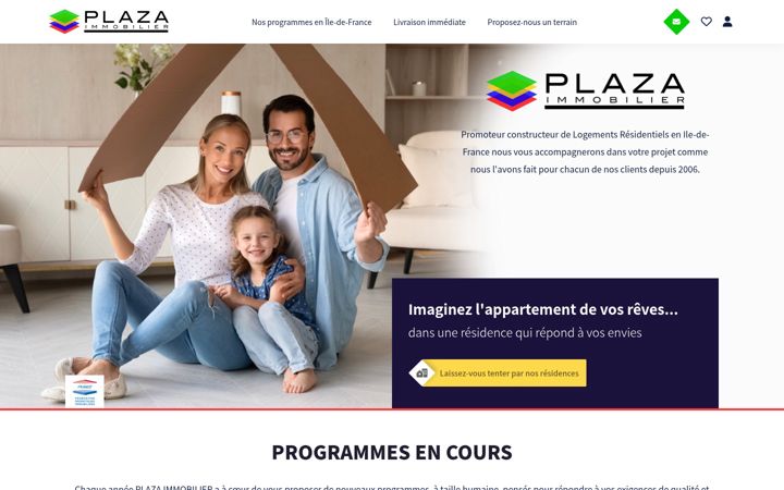 Screenshot of plaza-immo.fr