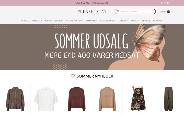 Ekraanipilt saidist pleasestay.dk