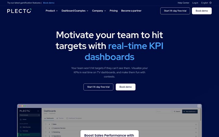 Screenshot of plecto.com