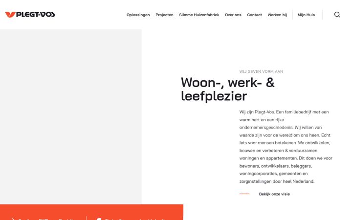 Screenshot of plegt-vos.nl