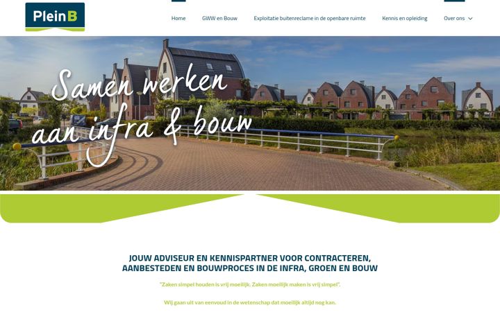 Screenshot di pleinb.nl