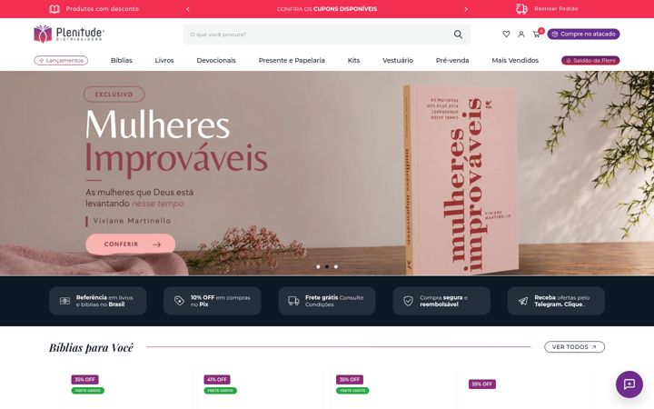 Screenshot of plenitudedistribuidora.com.br