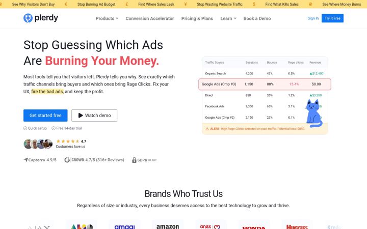 Screenshot of plerdy.com