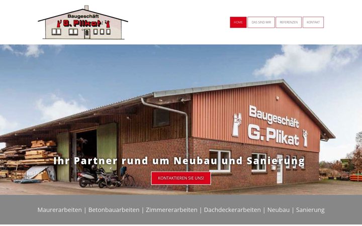 Screenshot of plikat-bau.de