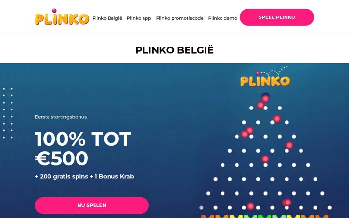 Screenshot of plinko-belgique.com