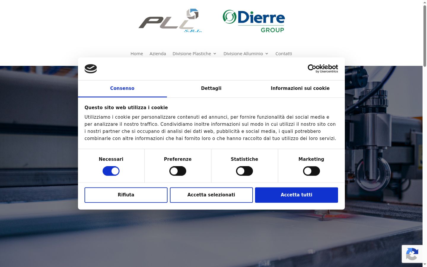 Screenshot des Einwilligungsbanners vor jeglicher Interaktion
