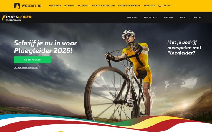 Screenshot of ploegleider.nl