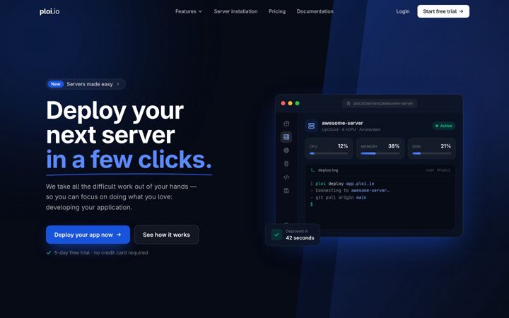 Screenshot of ploi.io
