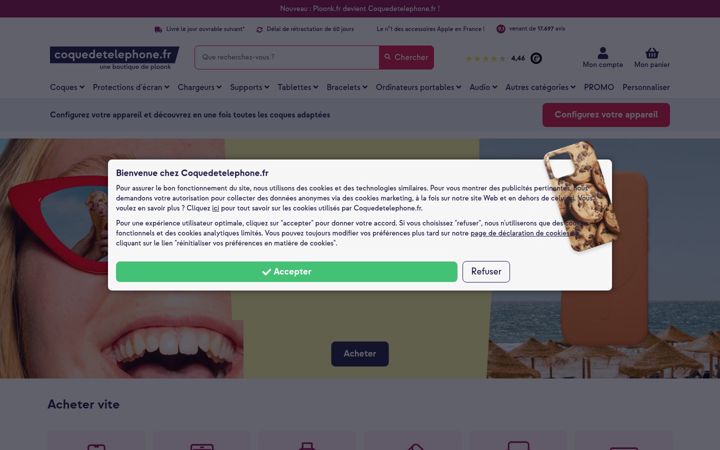 Screenshot of ploonk.fr