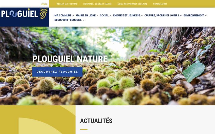 Screenshot stránky plouguiel.fr