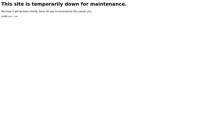 Screenshot of plover.com
