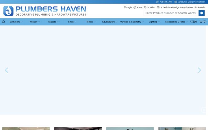 Screenshot of plumbershaven.com