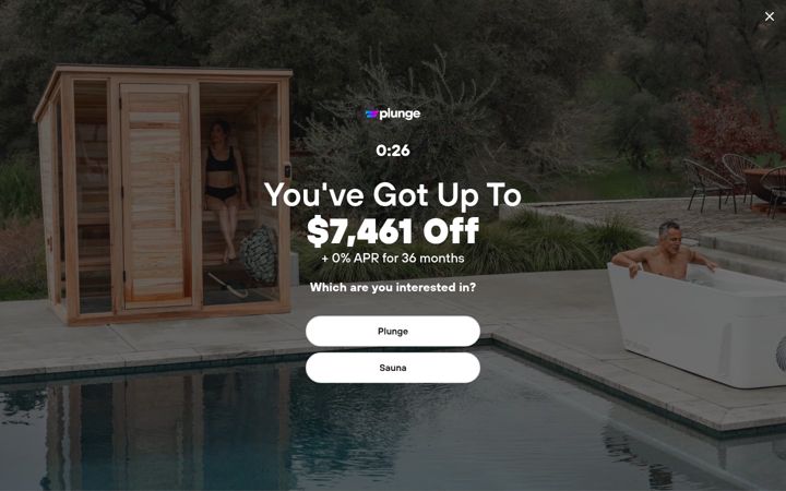 Captura de ecrã de plunge.com