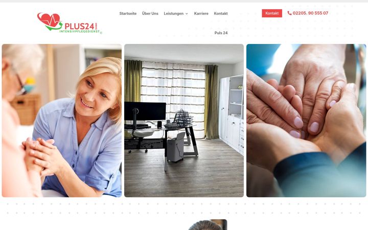 Posnetek zaslona plus24-intensivpflegedienst.de