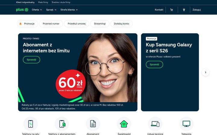 Skærmbillede af plusgsm.pl