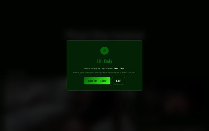 Screenshot of plushcine.com