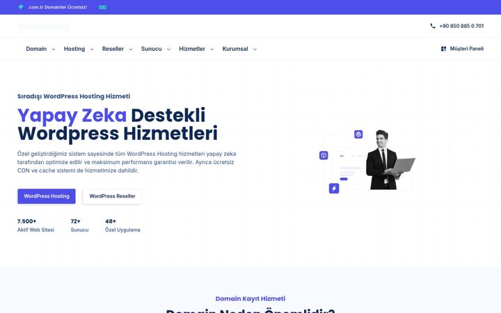 Ekraanipilt saidist plushosting.com.tr