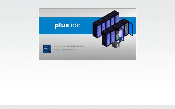 Screenshot of plusidc.net.br