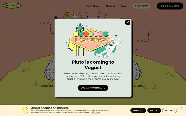 Screenshot of pluto.security
