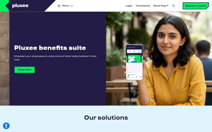 Screenshot of pluxee.in
