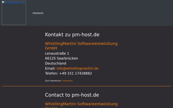 Zrzut ekranu pm-host.de