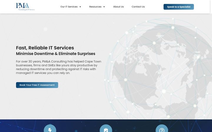 Screenshot of pmaconsulting.co.za