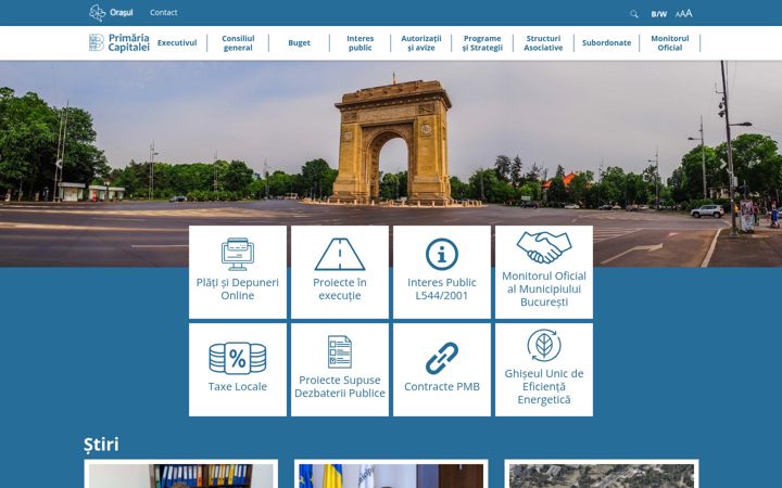 Screenshot of pmb.ro
