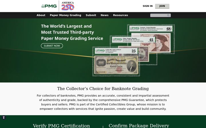 Screenshot of pmgnotes.com