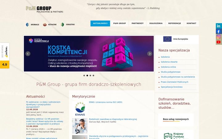 Screenshot von pmgroup.pl