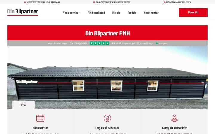 Screenshot of pmhauto.dk