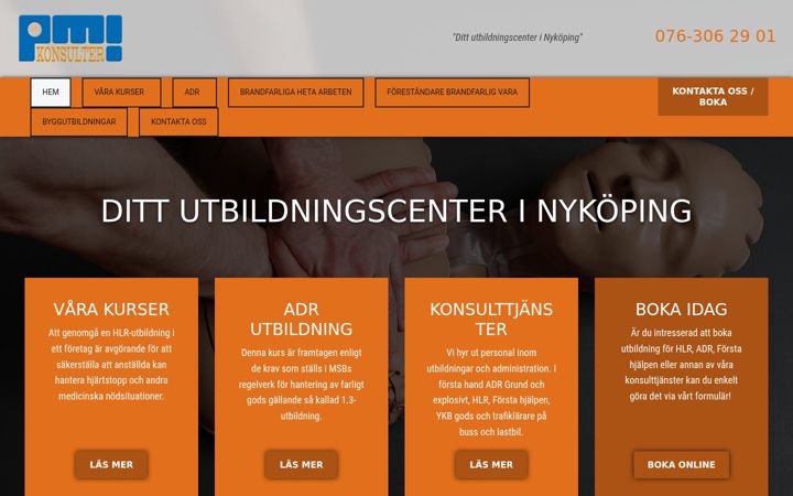 Zrzut ekranu pmikonsulter.se
