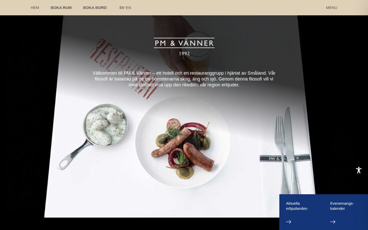 Екранна снимка на pmrestauranger.se