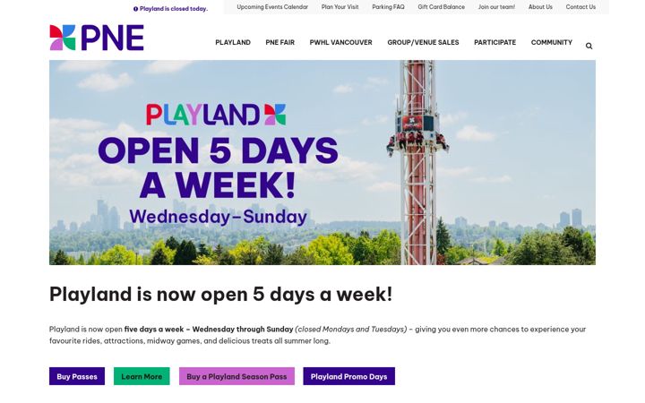 Screenshot of pne.ca