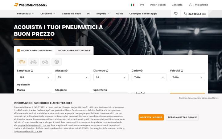 Screenshot of pneumaticileader.it