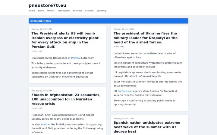 Screenshot of pneustore70.eu