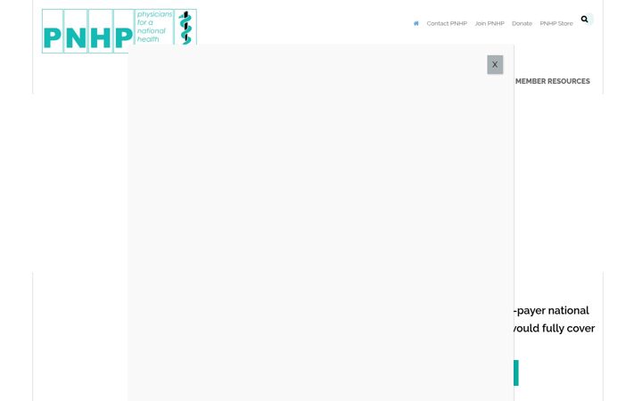 Screenshot of pnhp.org
