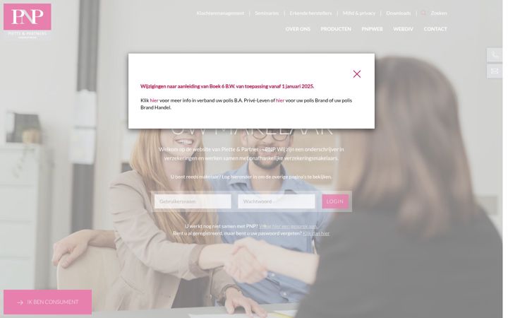 Screenshot di pnp.be