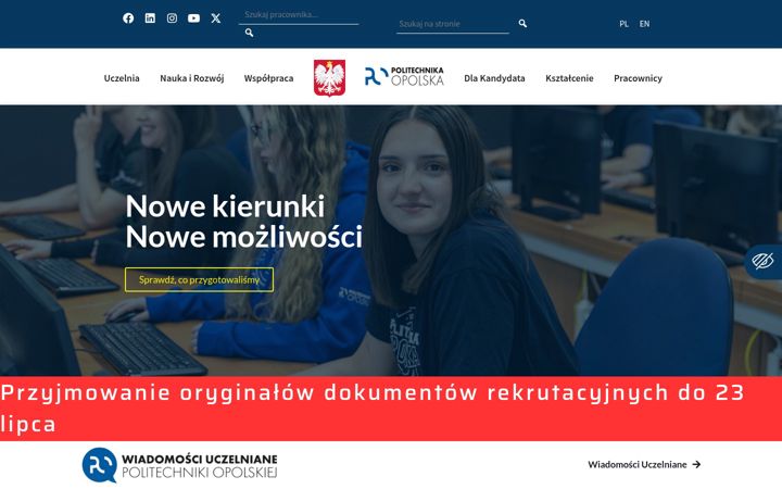 Screenshot of po.edu.pl