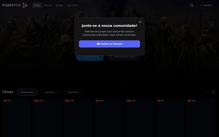 Screenshot of pobreflixtv.autos