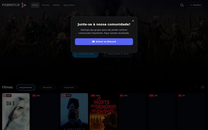 Screenshot of pobreflixtv.study