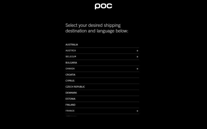 Screenshot of pocsports.com