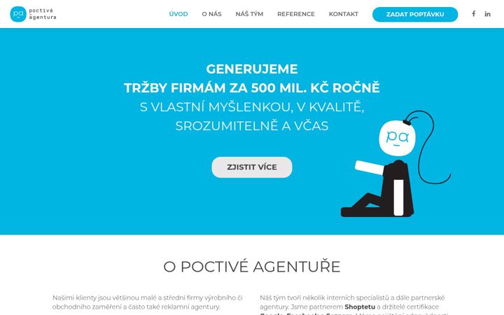 Zrzut ekranu poctivaagentura.cz