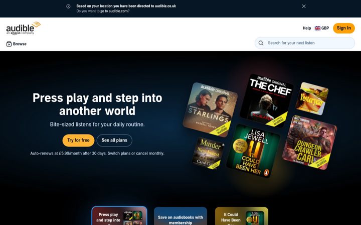 Screenshot of podcast.com